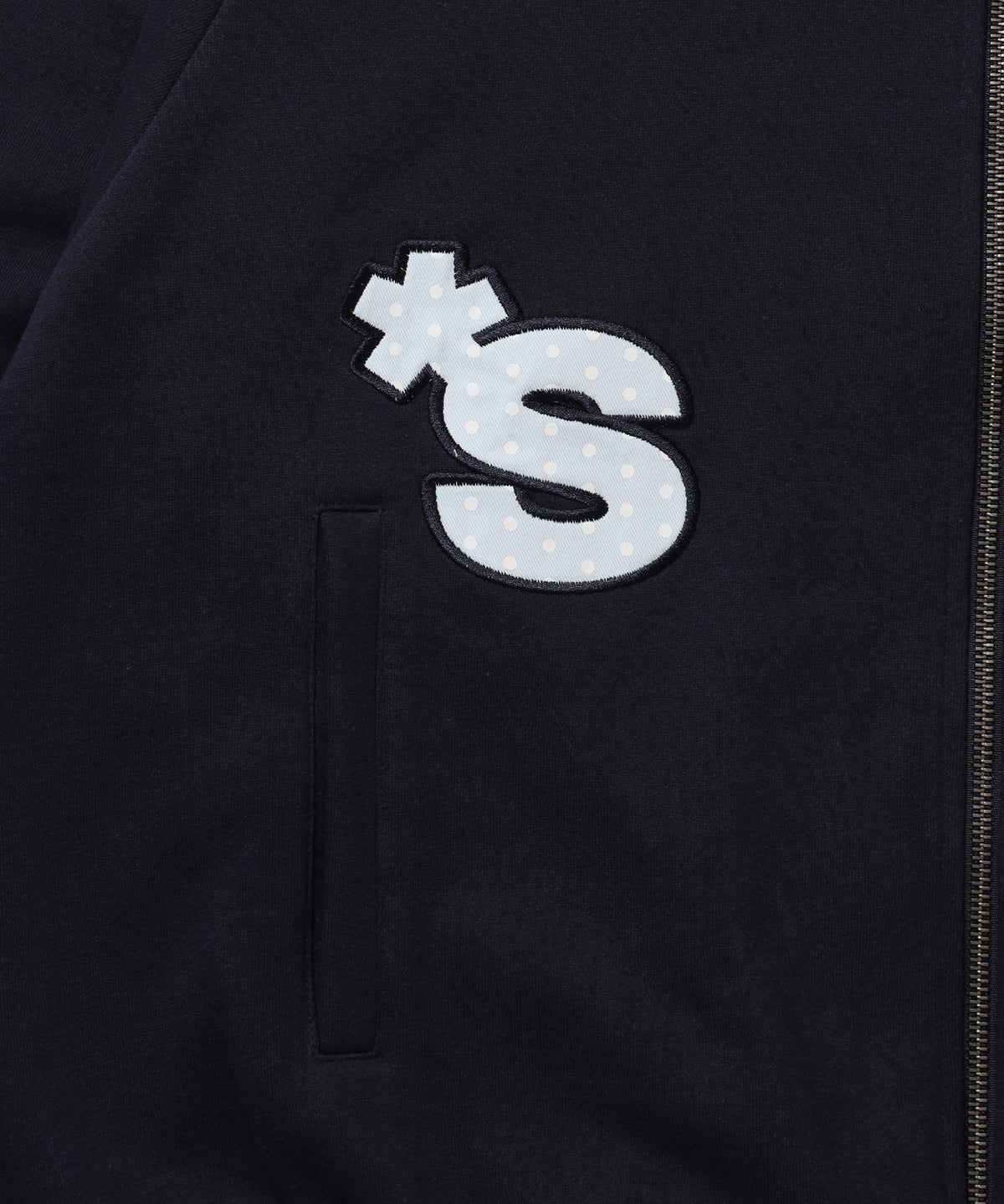 ※WEB限定 / ユニコーンワッペン刺繍トラックジャケット / sqnzU horse track jkt ネイビー