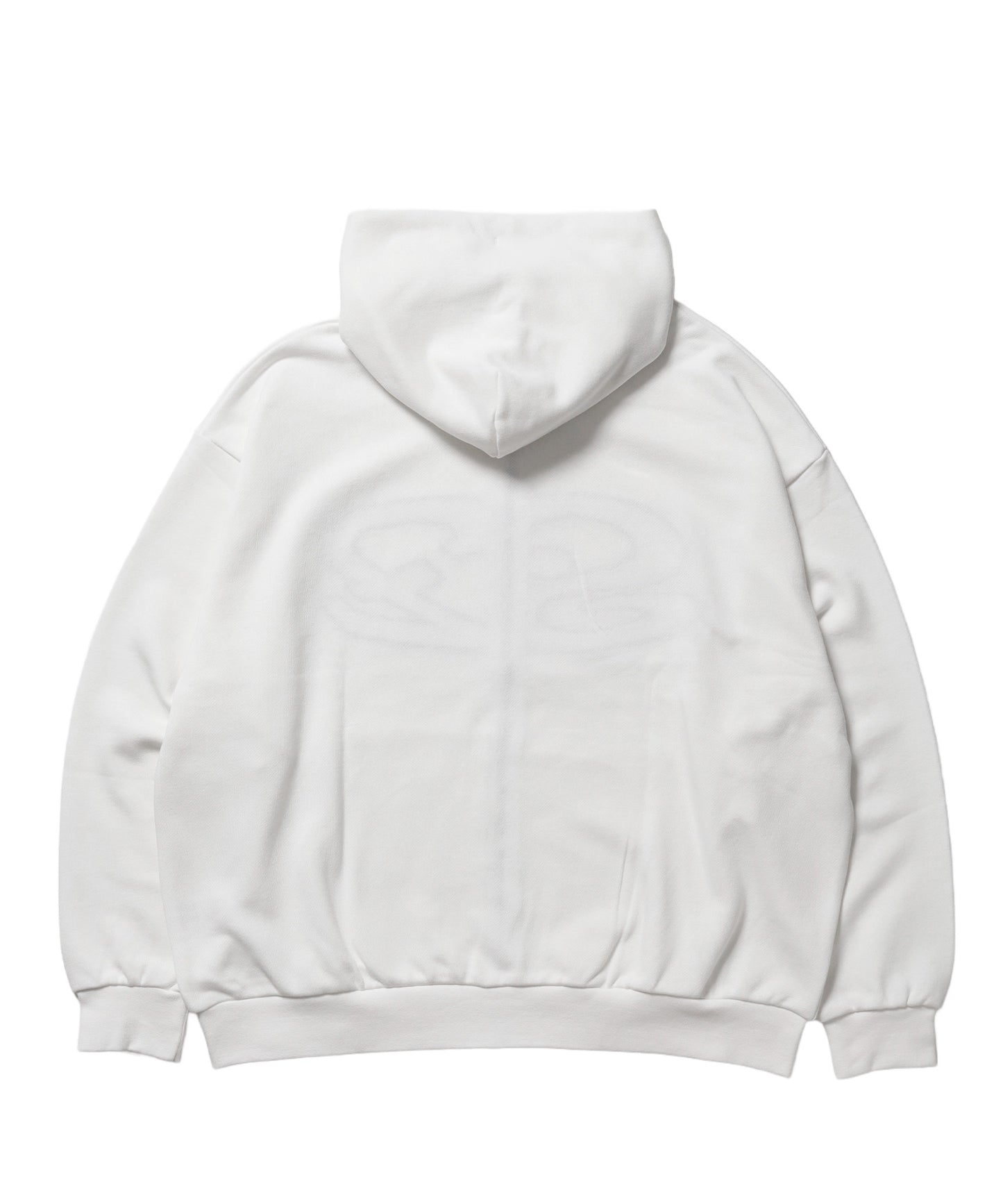 ≪予約商品≫※WEB限定 / アソートまたぎジップパーカー / sqnz logo applique zip p/k ホワイト