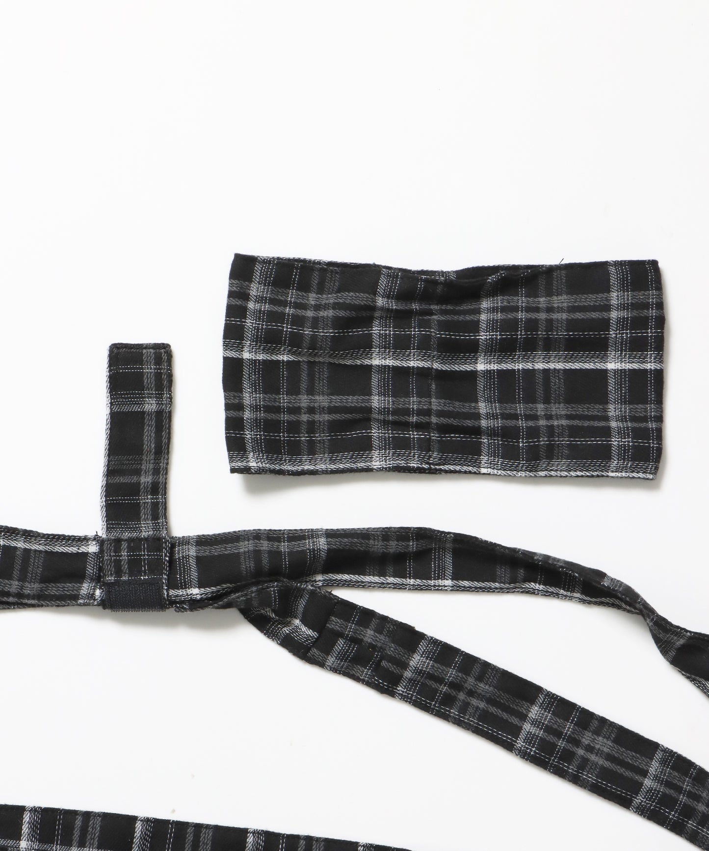 ≪予約商品≫sqnz favorite kira-kira totebag / ラインストーン バック チェック柄 2way ユニセックス ブラック