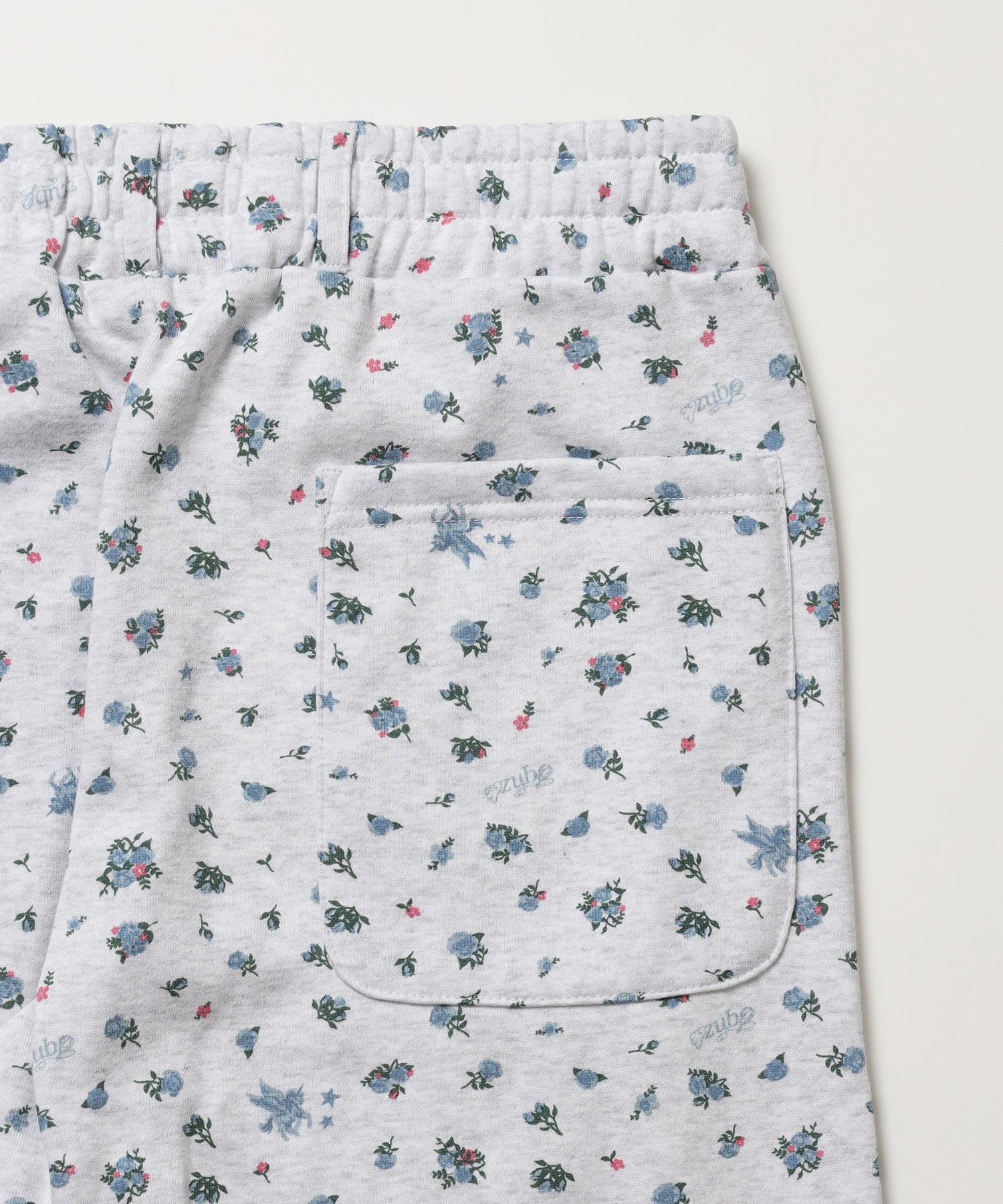 ※WEB限定 / ギンガムドットロゴスウェットパンツ / sqnzU spiral applique sweat pants