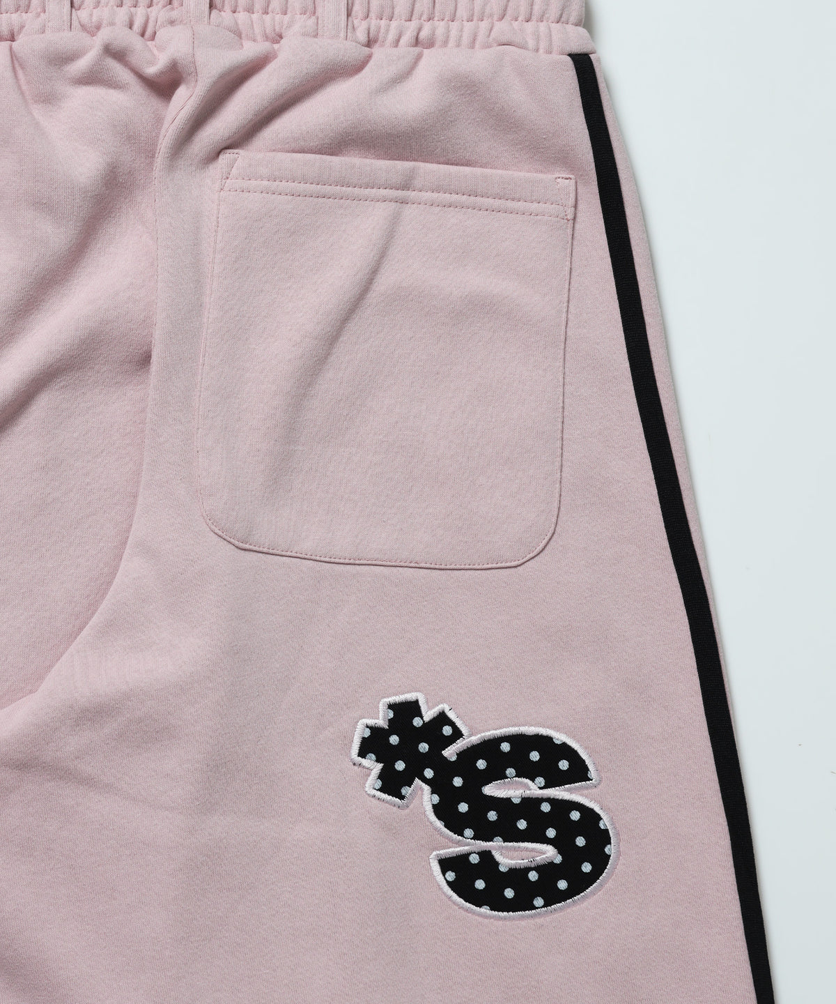 ※WEB限定 / ユニコーンワッペン刺繍トラックパンツ / sqnzU horse track pants ピンク