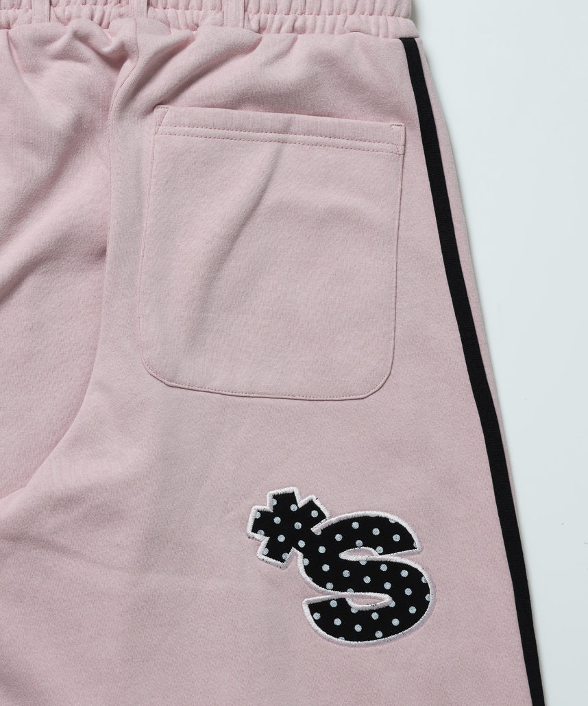※WEB限定 / ユニコーンワッペン刺繍トラックパンツ / sqnzU horse track pants ピンク