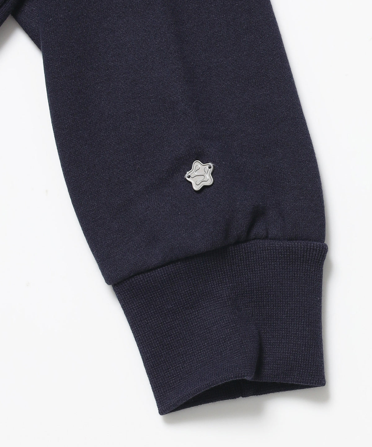 ※WEB限定  サークルハート刺繍裏起毛スウェット / sqnzU basic logo c/n ネイビー