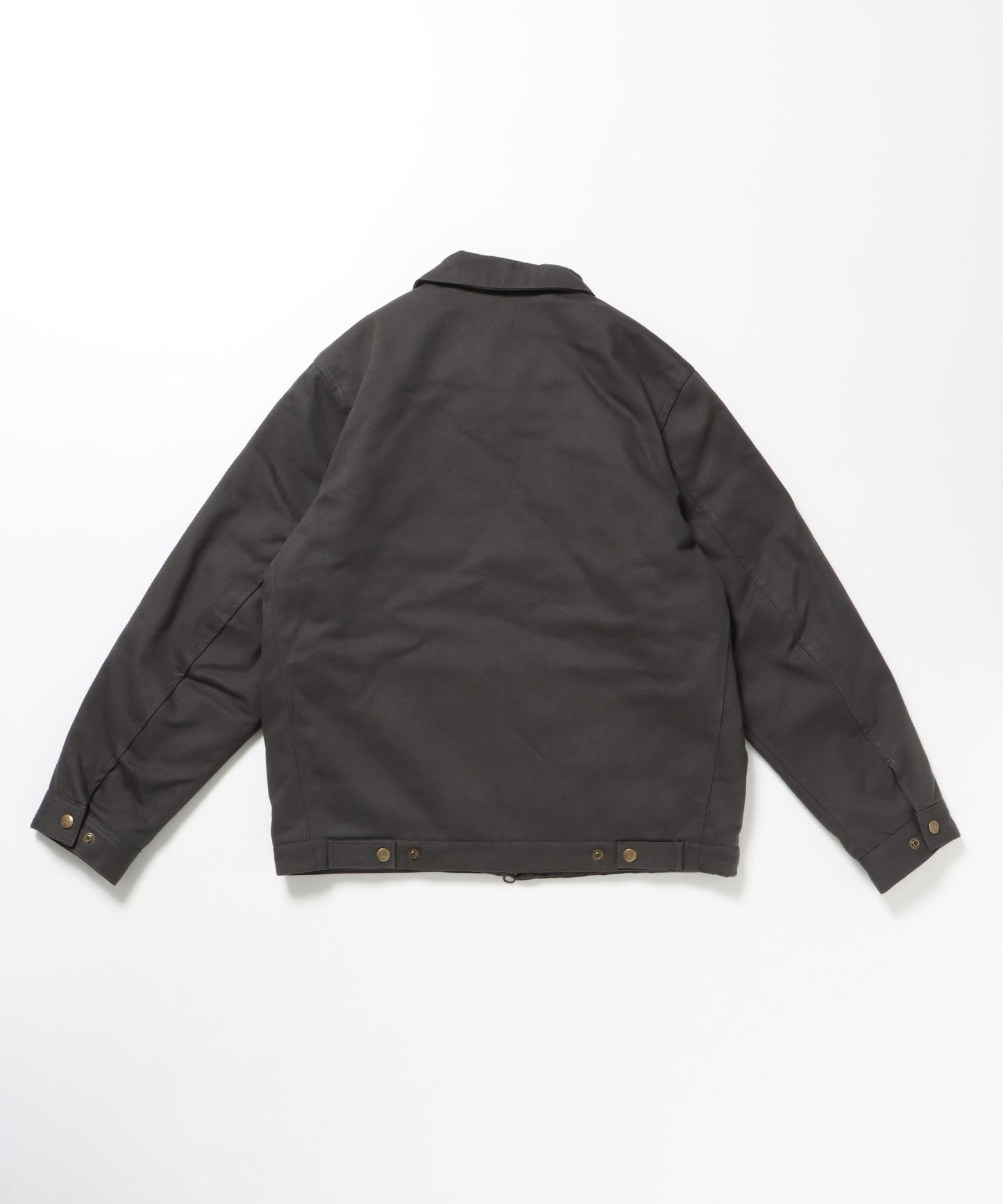 PADDED EISENHOWER JACKET / オーバーサイズ ビッグシルエット ジャケット アウター 中綿 ジップ チャコール