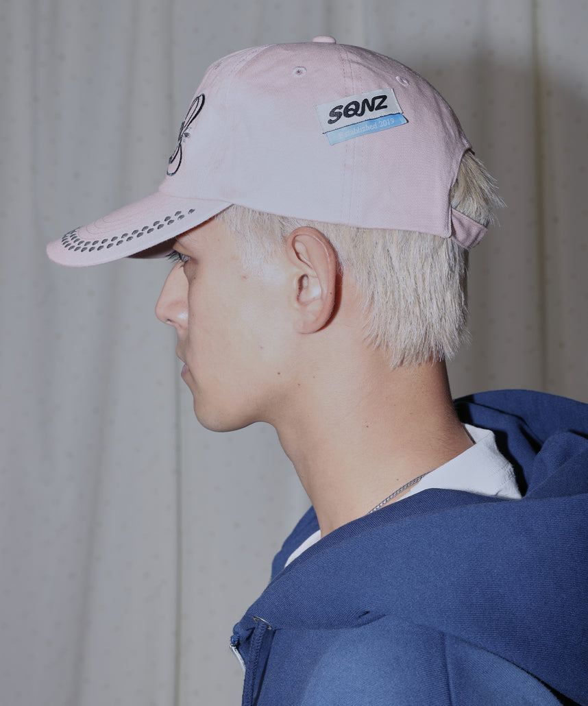 sqnz（エスキュンズ）】sqnz studs cap / キャップ 帽子 スタッズ 刺繍