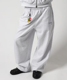 ※WEB限定 / es HOMEロゴ裏起毛スウェットパンツ / sqnzU basic logo sweat pants アッシュグレー