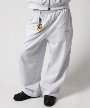※WEB限定 / es HOMEロゴ裏起毛スウェットパンツ / sqnzU basic logo sweat pants アッシュグレー