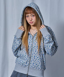※WEB限定 / ロゴ裏毛ジップパーカー / sqnz logo pt zip p/k 柄83