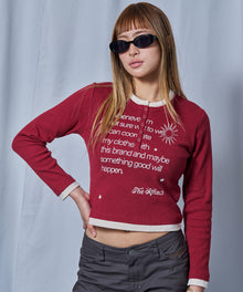 sqnz fake layered henley star l/s tee / 長袖 プリント ヘンリー フェイクレイヤード ツートーン バーガンディー