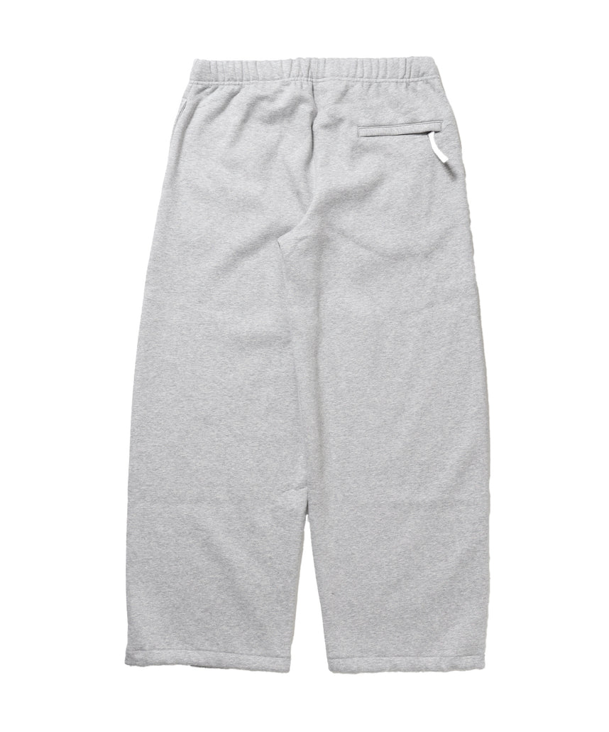 WIDE CURVE SWEAT PANTS / スウェットパンツ ワイドシルエット ルーズ ユニセックス グレー
