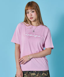 ※WEB限定 / ユニセックス / 星モチーフ半袖Tシャツ / sqnz star new logo tee / ピンク