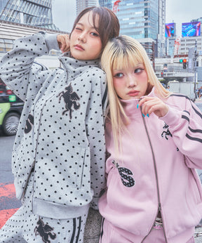 ※WEB限定 / ユニコーンワッペン刺繍トラックジャケット / sqnzU horse track jkt 柄81