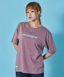 ※WEB限定 / ユニセックス / 星モチーフ半袖Tシャツ / sqnz star new logo tee / ベージュ