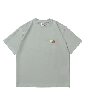 COOLER GORILLA EMB TEE / 接触冷感 オーバーサイズ 半袖 Tシャツ クルーネック 刺繍 ワンポイント プリント ユニセックス グリーン