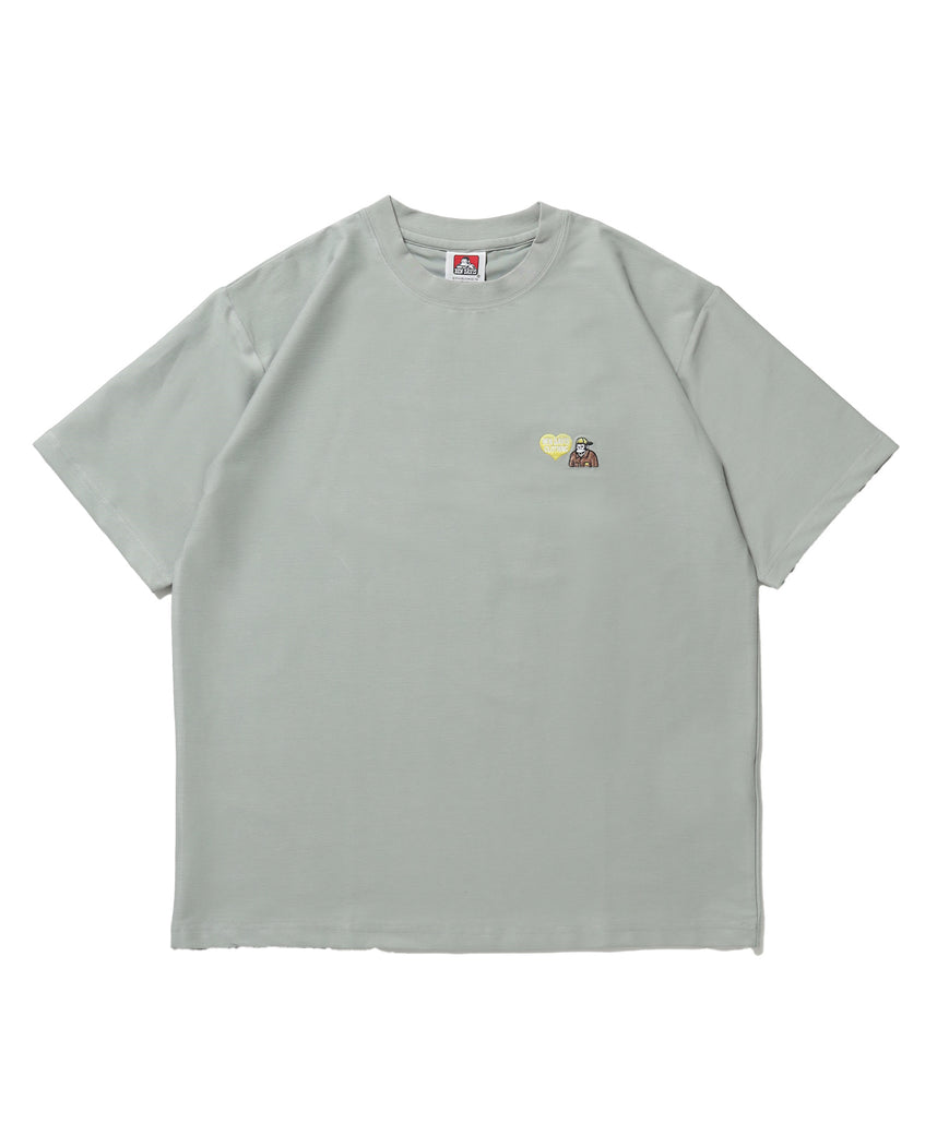 COOLER GORILLA EMB TEE / 接触冷感 オーバーサイズ 半袖 Tシャツ クルーネック 刺繍 ワンポイント プリント ユニセックス グリーン