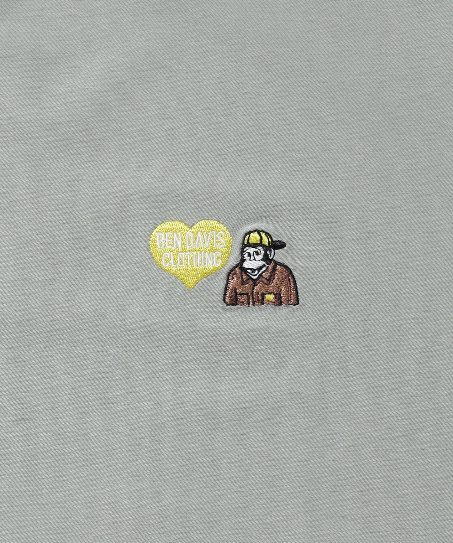 COOLER GORILLA EMB TEE / 接触冷感 オーバーサイズ 半袖 Tシャツ クルーネック 刺繍 ワンポイント プリント ユニセックス グリーン