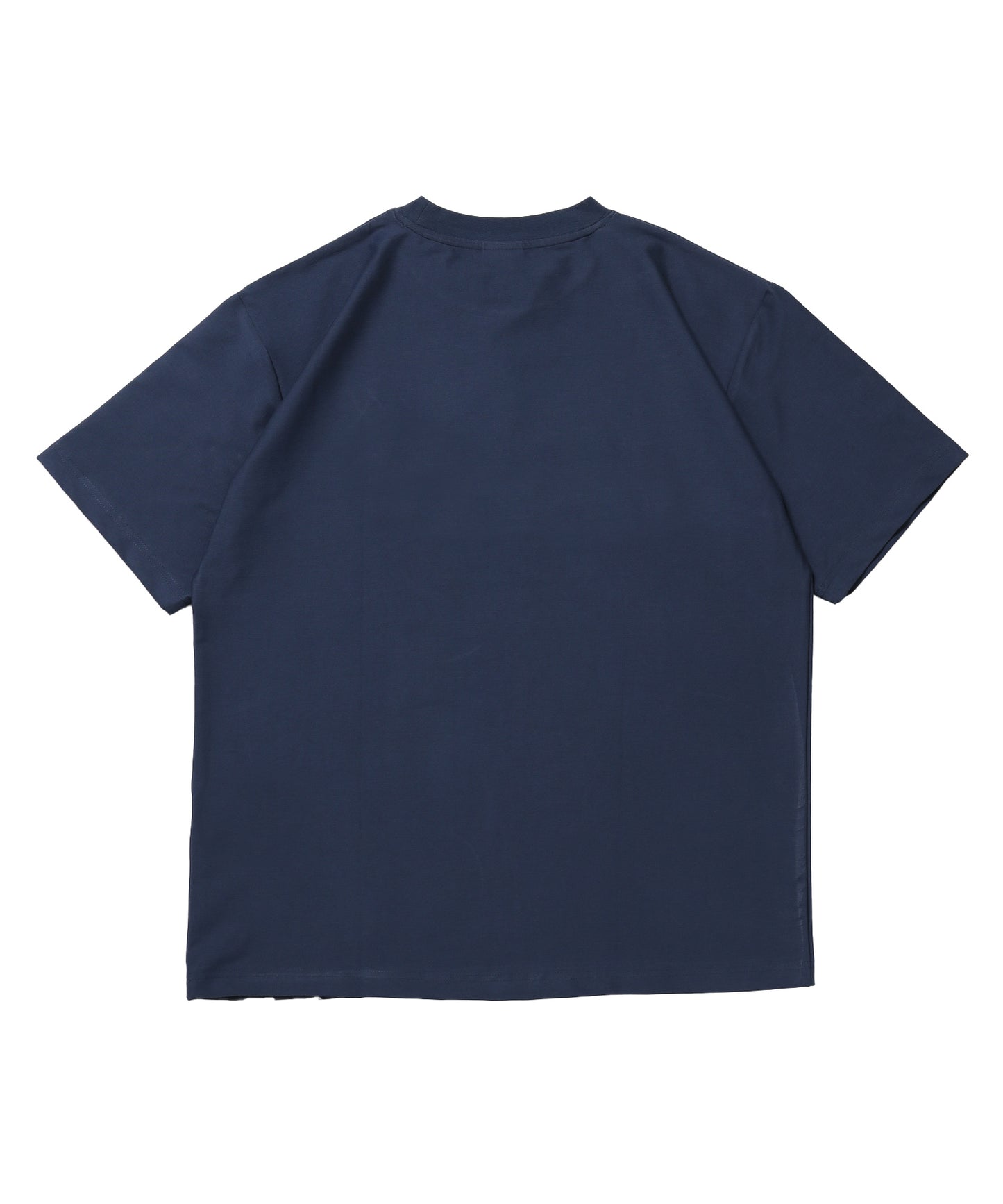 COOLER GORILLA EMB TEE / 接触冷感 オーバーサイズ 半袖 Tシャツ クルーネック 刺繍 ワンポイント プリント ユニセックス ネイビー