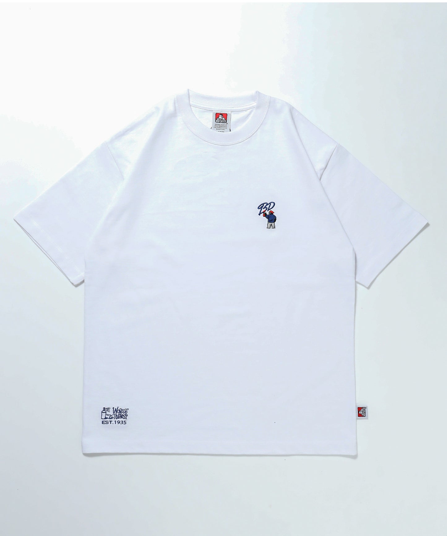 GORILLA BD EMB TEE / シンプルロゴ Tシャツ ストリート スプレー 刺繍 半袖 ホワイト