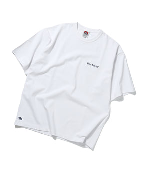 【BEN DAVIS（ベンデイビス）】NAVAL別注 エクストラヘビーオーバーT / 半袖 Tシャツ ワンポイント ブランドロゴ 刺繍 ホワイト