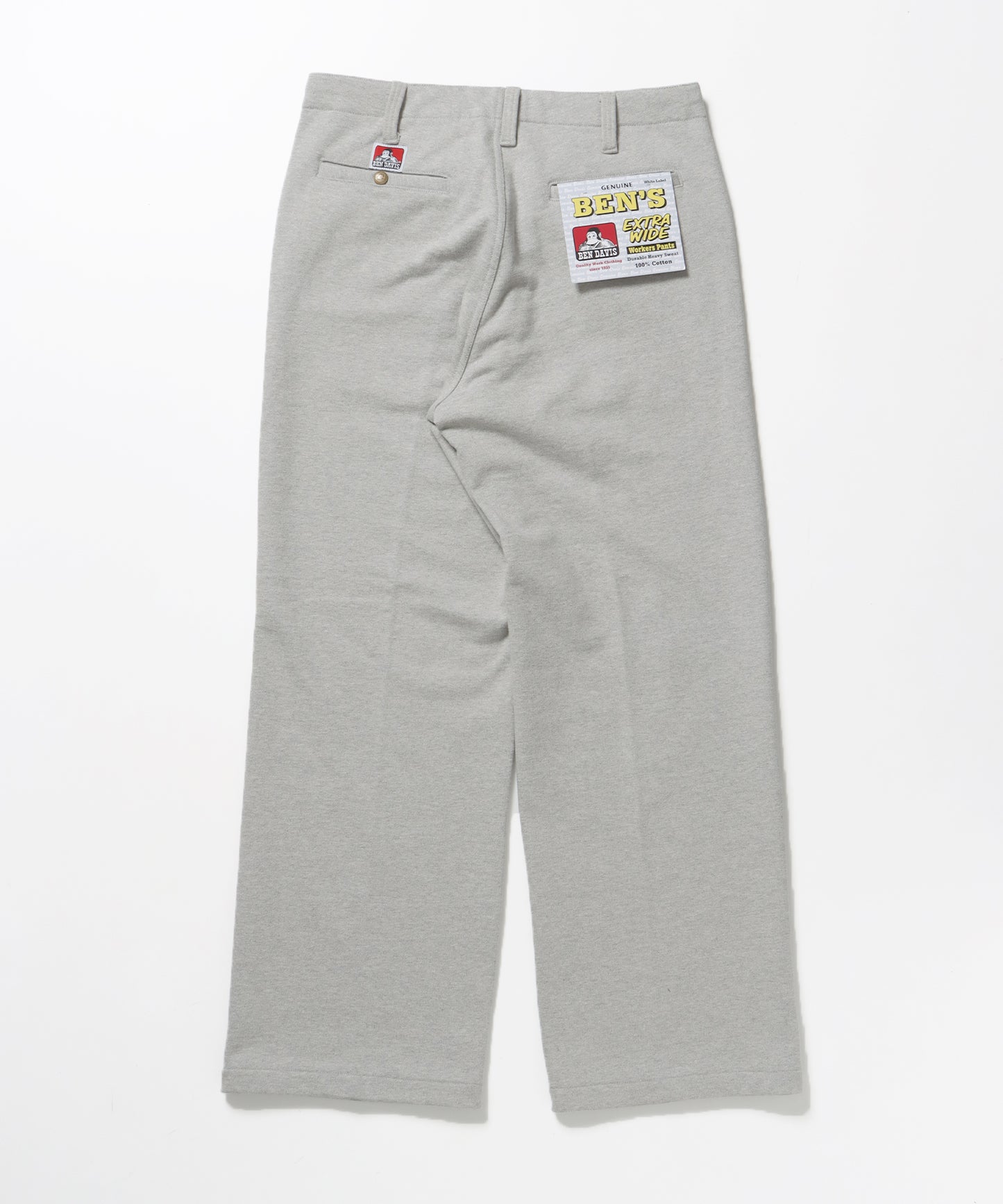 90TH H.SWEAT EXTRA WIDE PANTS / エクストラワイド スウェット パンツ ヘビーウエイト 裏毛 ドローストリング ≪セットアップ対応≫ グレー