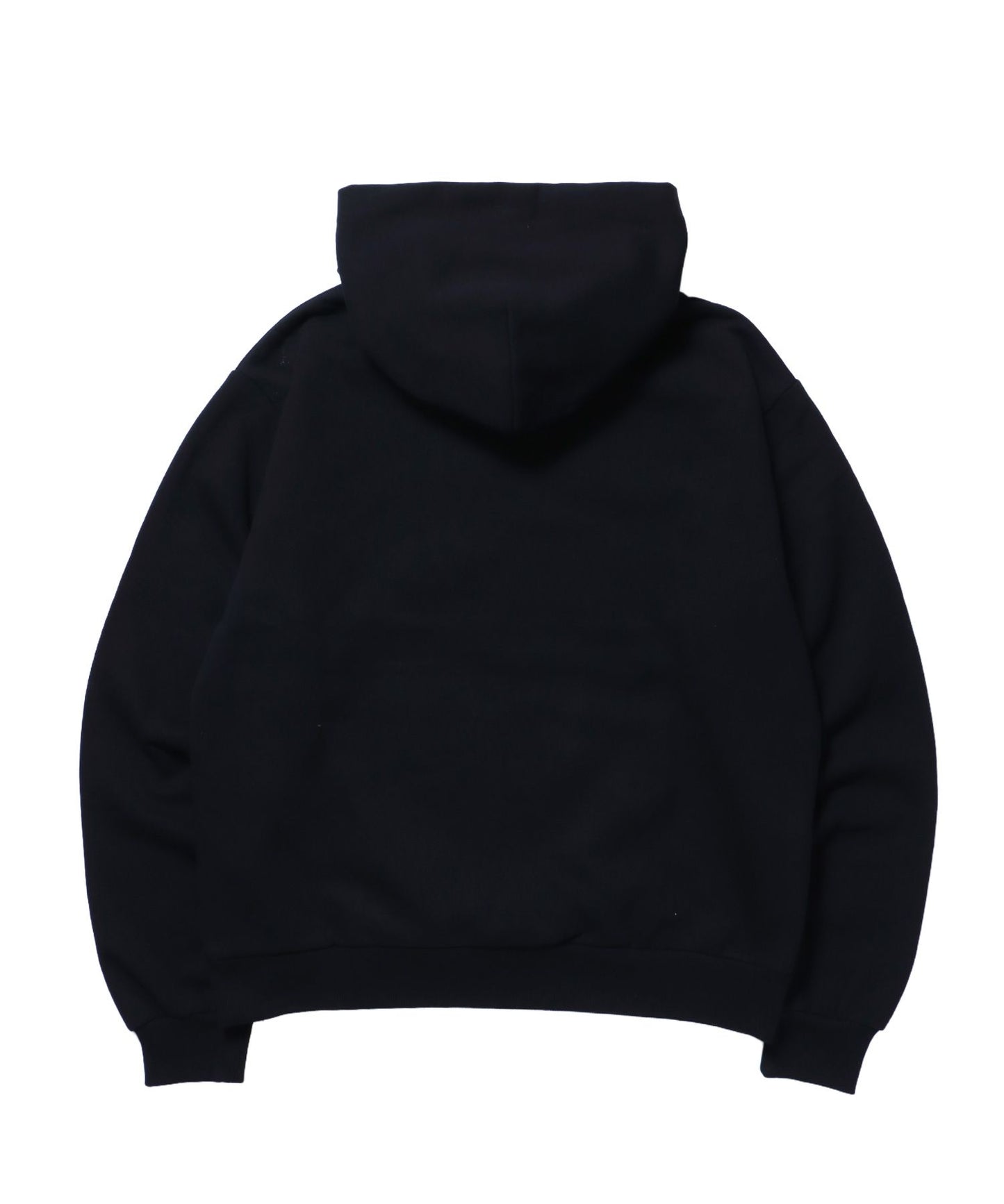 sqnz gingham applique pk / ジップパーカー 裏起毛 フーディ チェック ワッペン 刺繍 ブラック