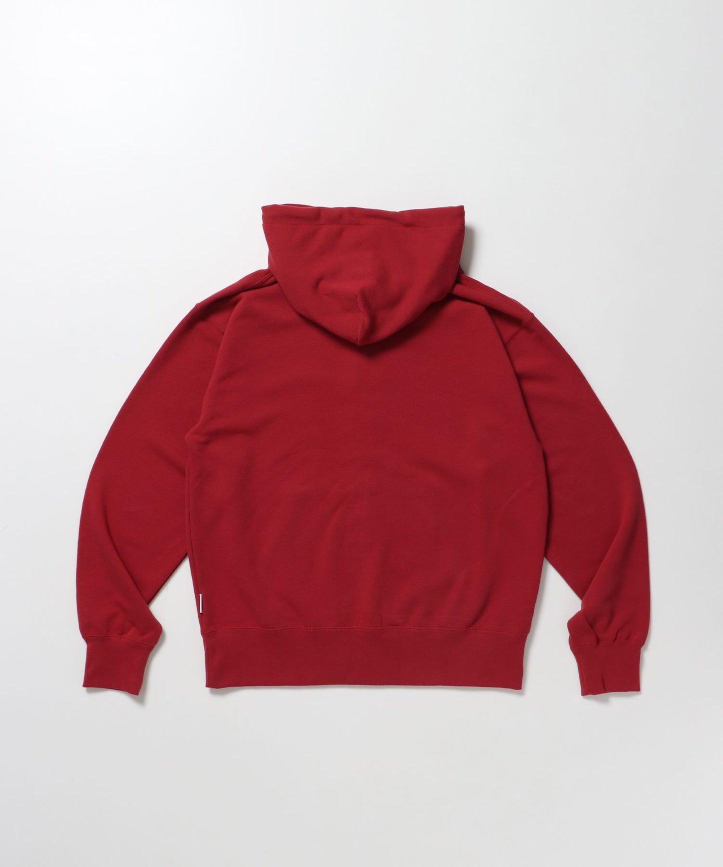 70'S FIT ZIP HOODIE / ジップパーカー 刺繍 フーディ ダブルジップ 裏毛 短丈 レッド