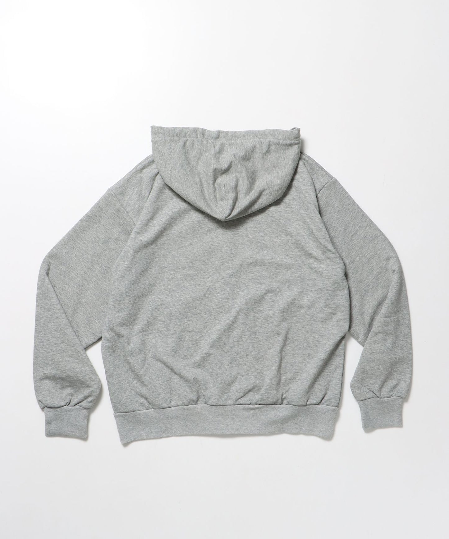 THERMAL LINED ZIP HOODIE / ダブルジップ ヘビーウェイト 短丈 裏毛 ワッフル フーディ グレー