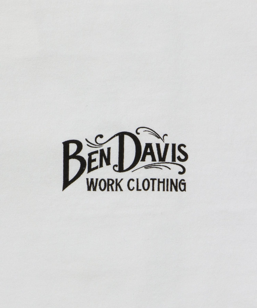 CLASSIC LOGO TEE / クラシックフィット Tシャツ 半袖 クルーネック プリント ワンポイント ホワイト