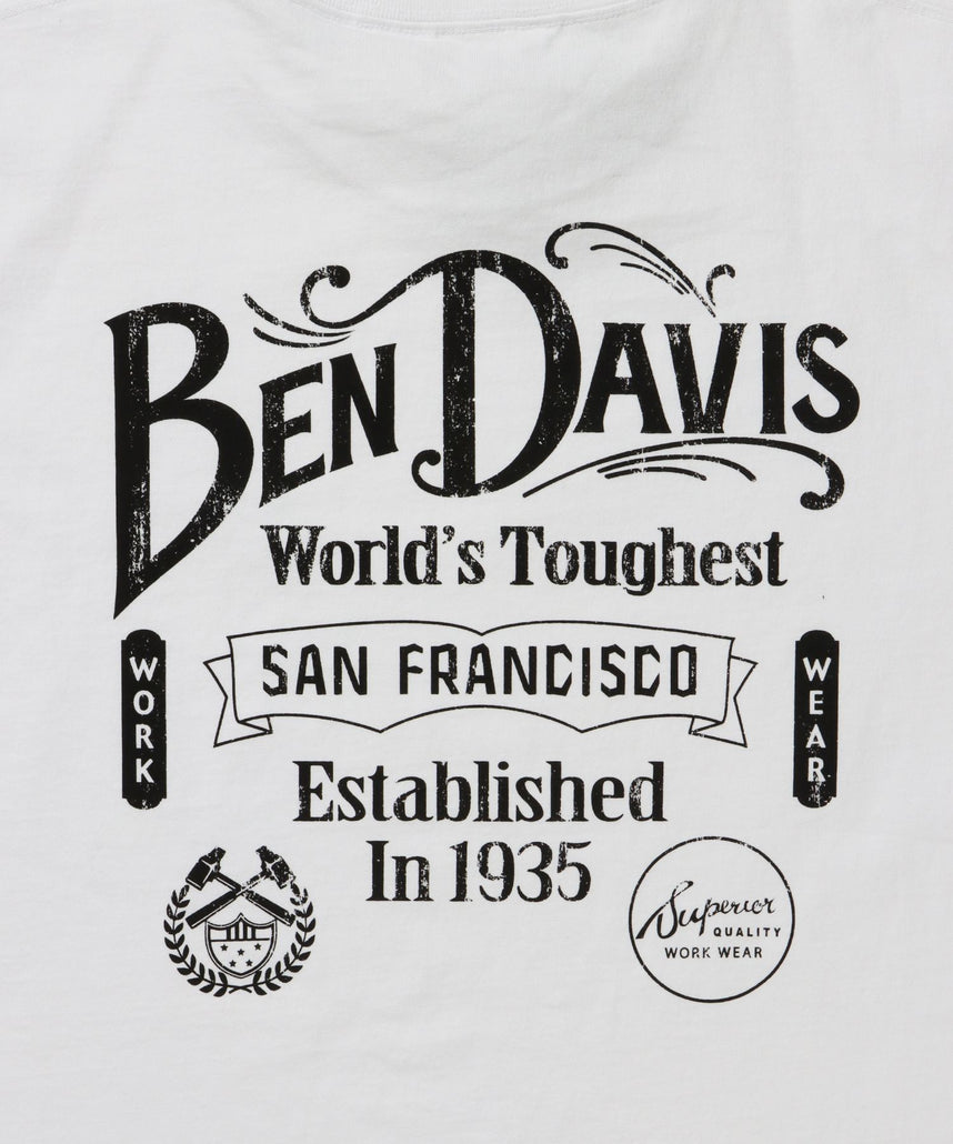 CLASSIC LOGO TEE / クラシックフィット Tシャツ 半袖 クルーネック プリント ワンポイント ホワイト