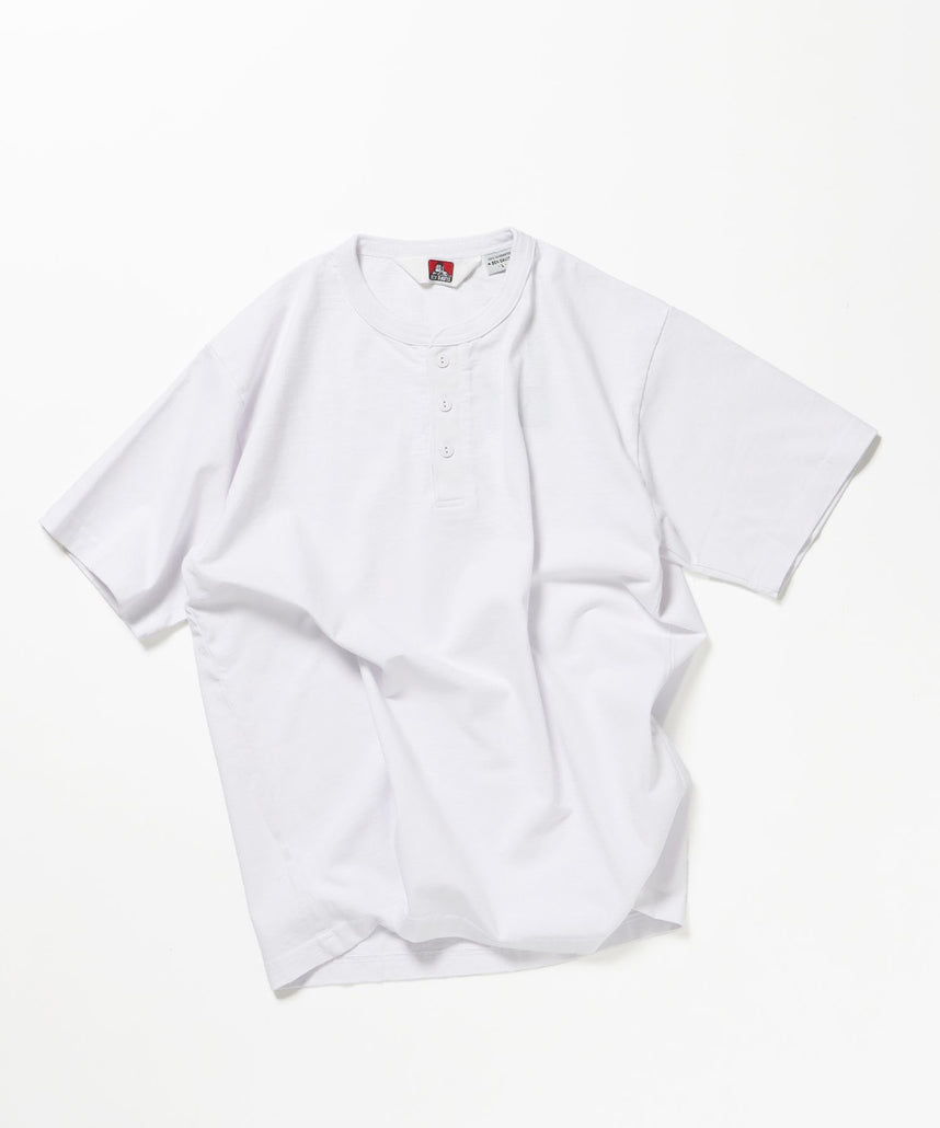 BEN DAVIS（ベンデイビス）】CLASSIC S/S HENLEY ホワイト – NAVAL