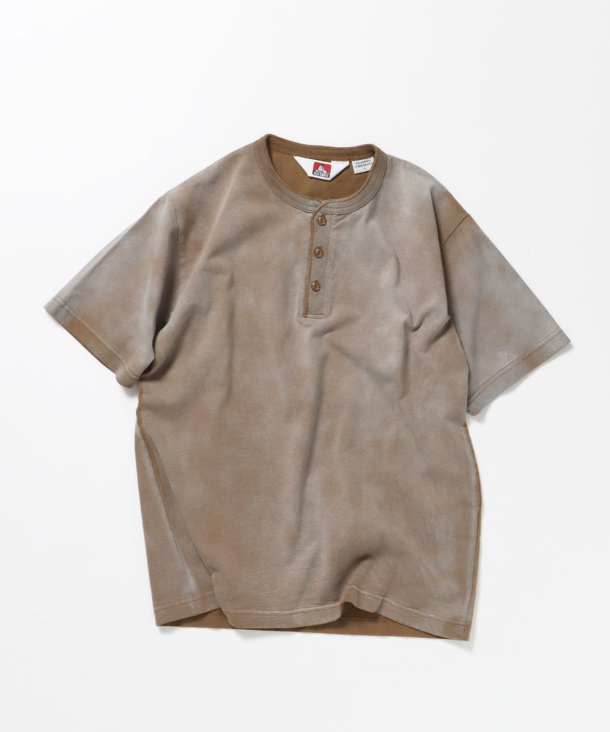 【BEN DAVIS（ベンデイビス）】CLASSIC S/S HENLEY ベージュ