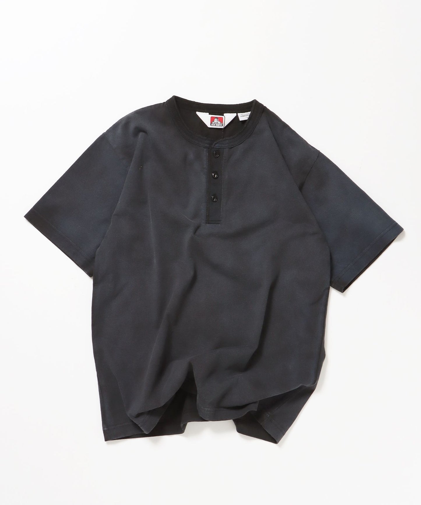 【BEN DAVIS（ベンデイビス）】CLASSIC S/S HENLEY ブラック