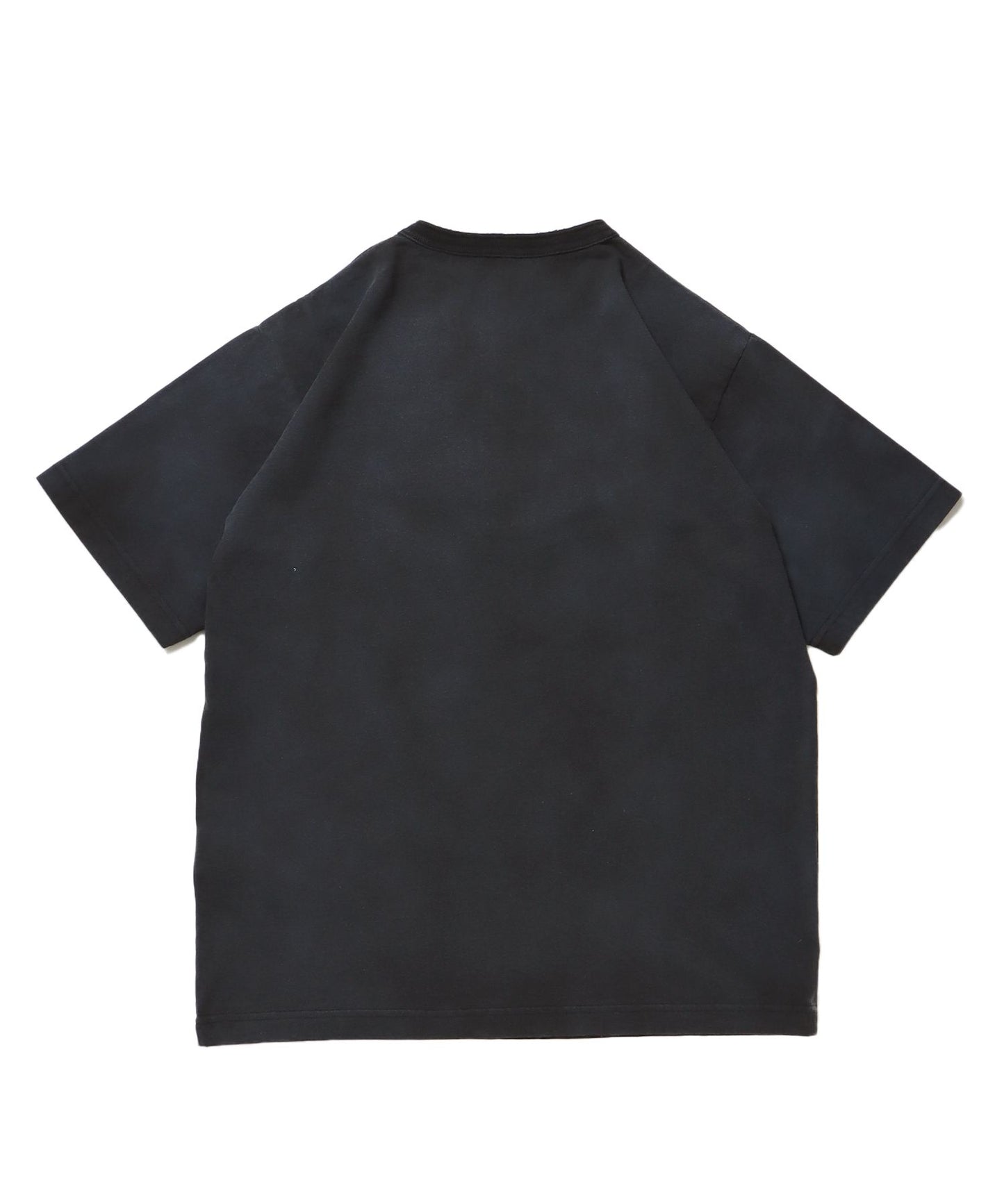 CLASSIC S/S HENLEY / Tシャツ ヘンリーネック  無地 シンプル ユニセックス 加工 ブラック