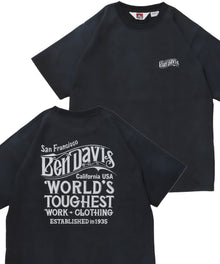 OLD SIGN VNTG TEE / Tシャツ クルーネック  ワンポイント シンプル ユニセックス 加工 ブラック