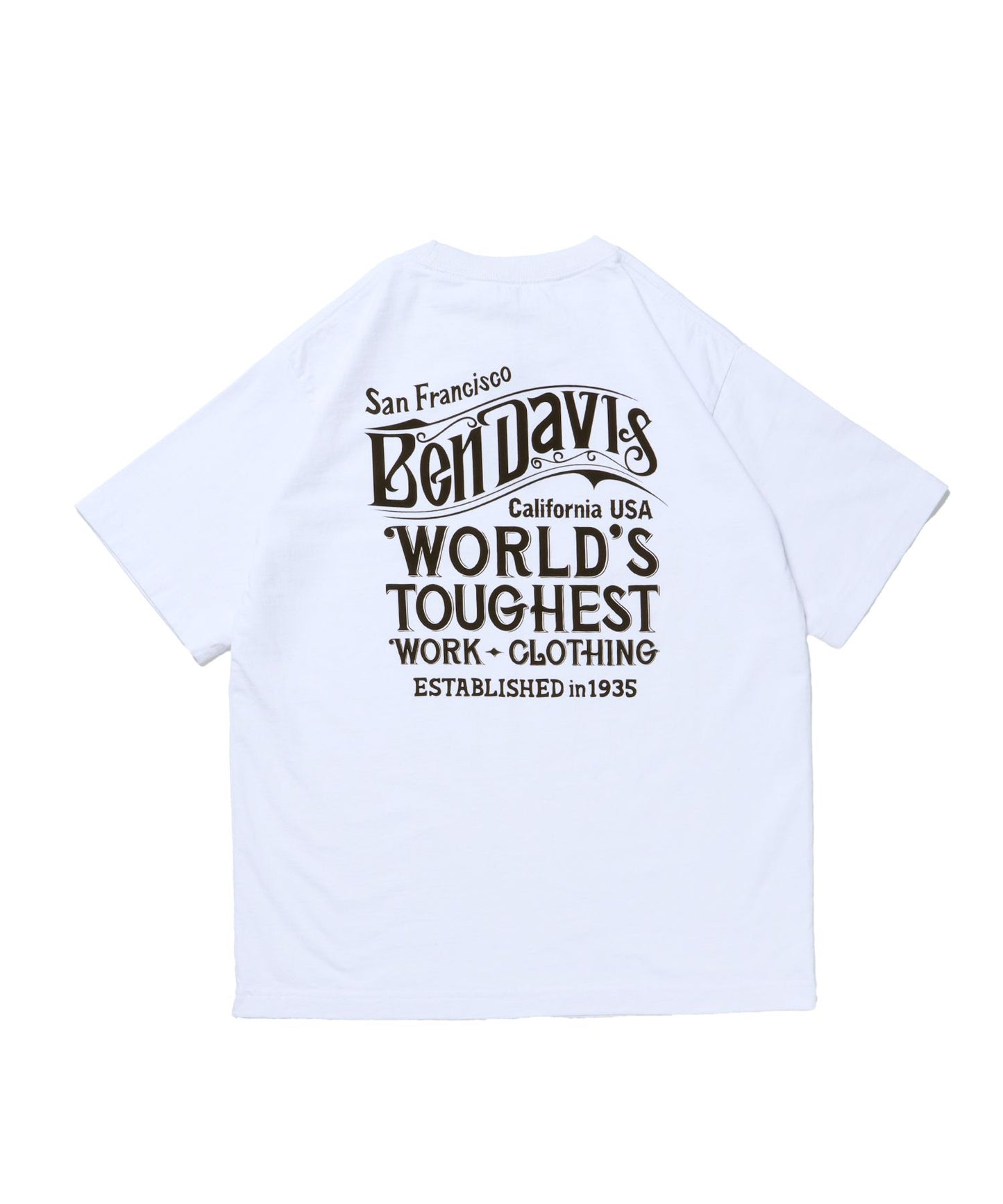 【BEN DAVIS（ベンデイビス）】OLD SIGN VNTG TEE ホワイト