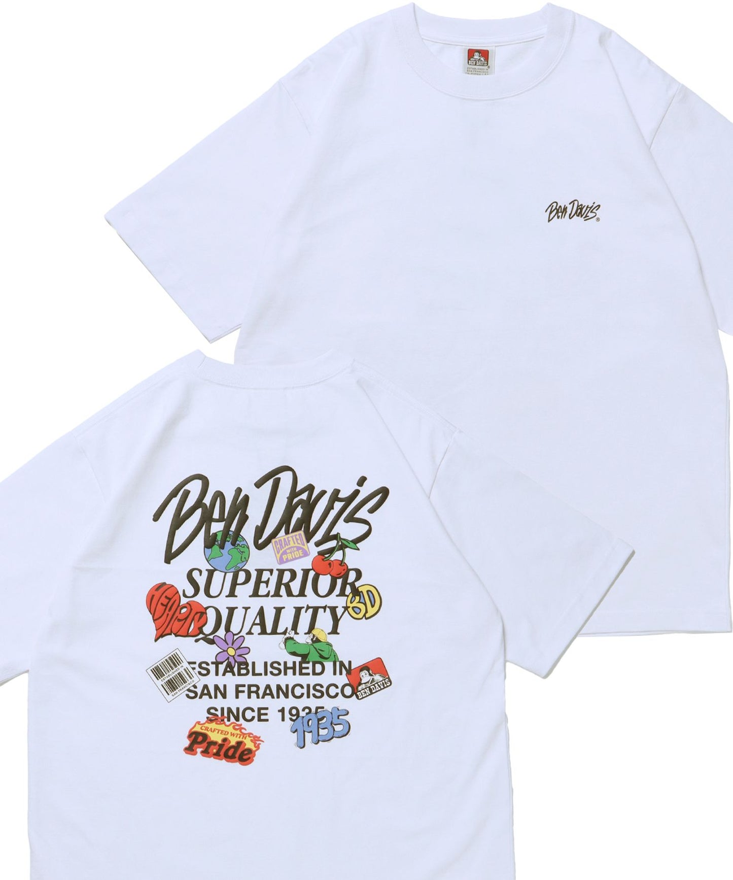 【BEN DAVIS（ベンデイビス）】GRATEFULTEE ホワイト