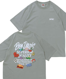 GRATEFULTEE / Tシャツ クルーネック  ワンポイント シンプル ユニセックス グレー