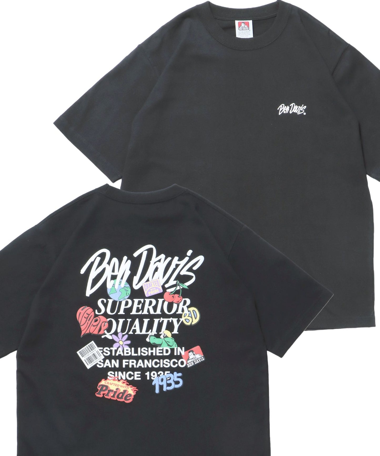 【BEN DAVIS（ベンデイビス）】GRATEFULTEE ブラック