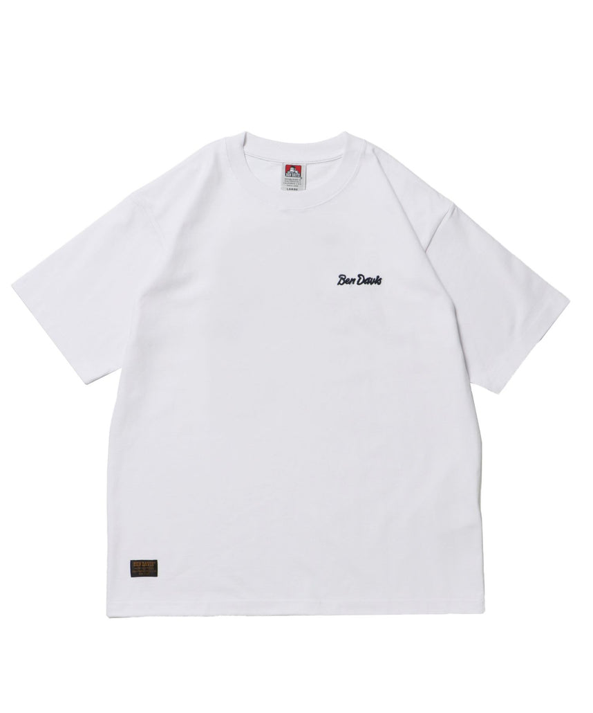【BEN DAVIS（ベンデイビス）】BD LABEL EMB TEE ホワイト