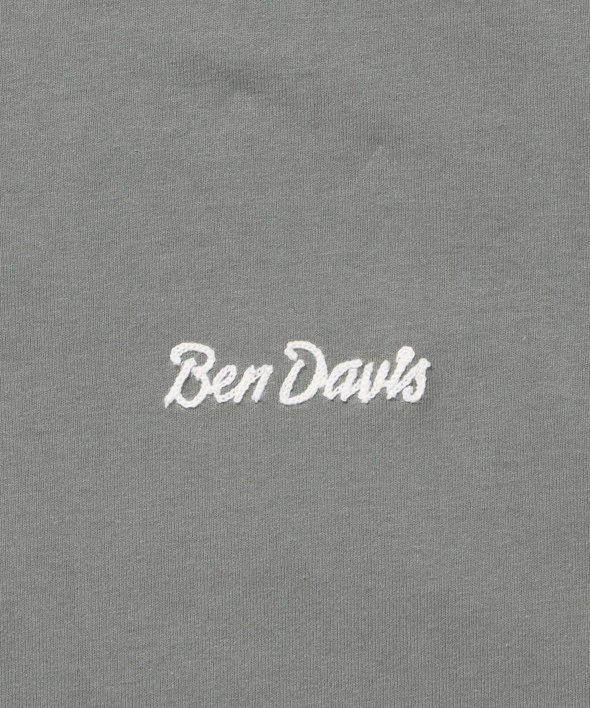 BD LABEL EMB TEE / Tシャツ クルーネック  ワンポイント シンプル ユニセックス グリーン
