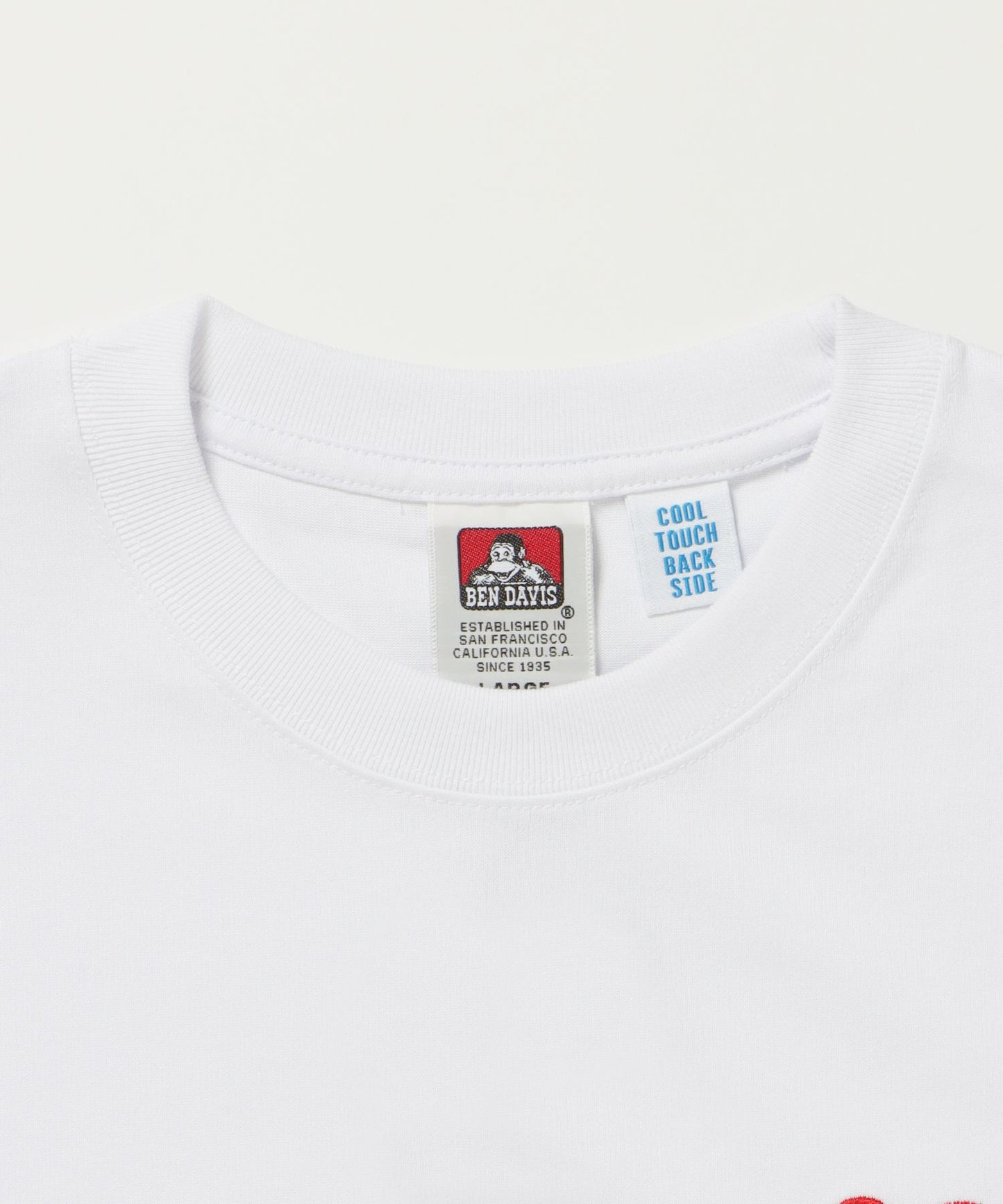 GORILLA EMB COOL TEE / Tシャツ 接触冷感 半袖 クルーネック ワンポイント 刺繍 ワンポイント ホワイト