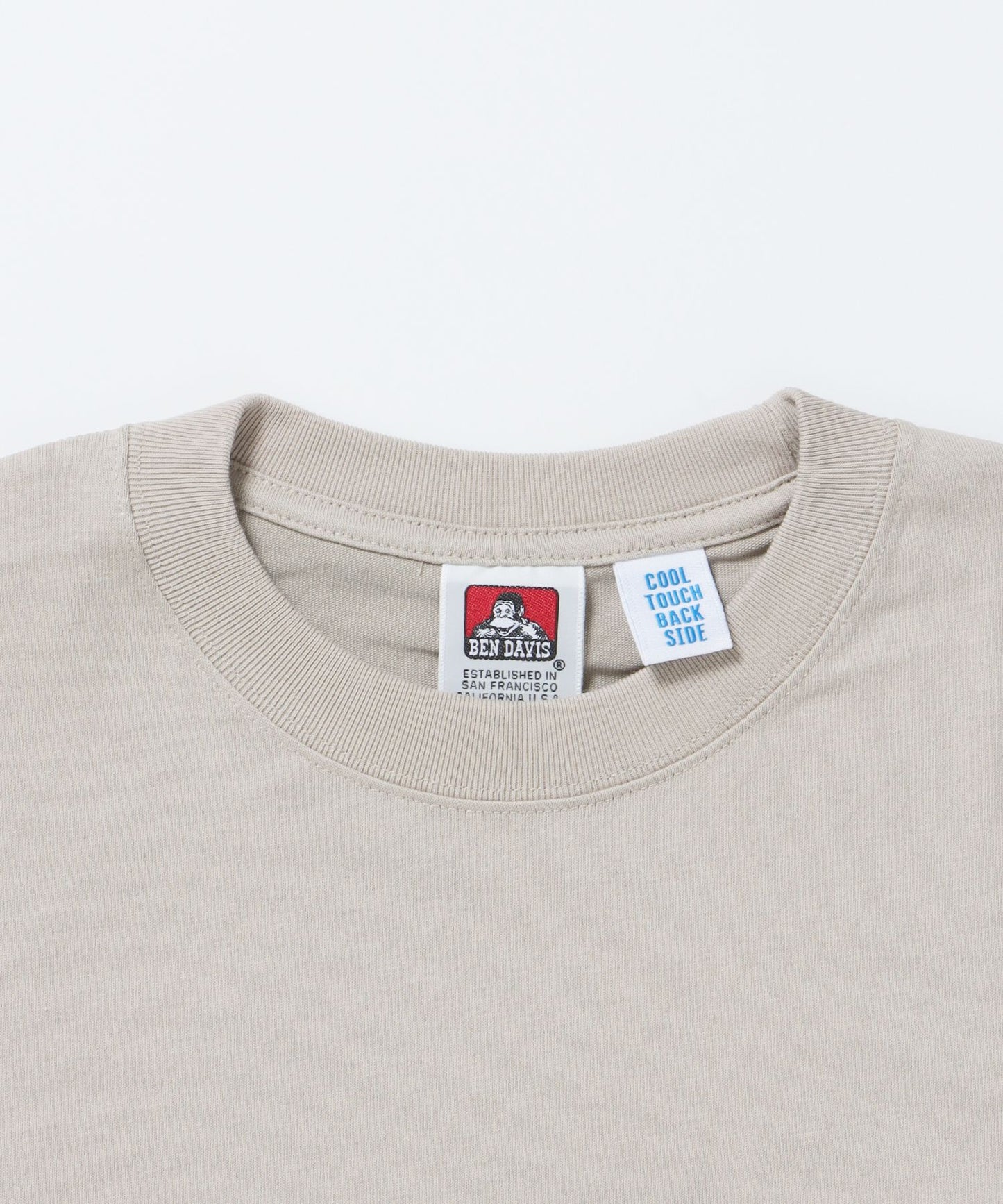 GORILLA EMB COOL TEE / Tシャツ 接触冷感 半袖 クルーネック ワンポイント 刺繍 ワンポイント ベージュ
