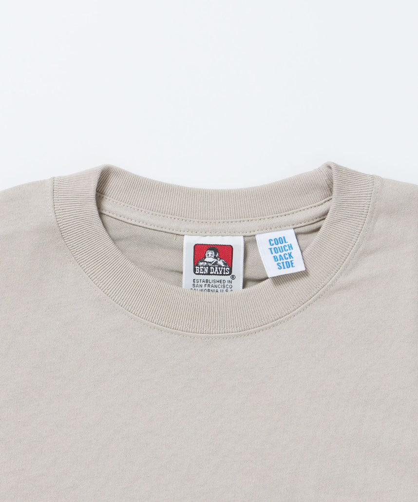 GORILLA EMB COOL TEE / Tシャツ 接触冷感 半袖 クルーネック ワンポイント 刺繍 ワンポイント ベージュ