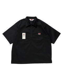 BEN DAVIS（ベンデイビス）】1/2ZIP S/S SHIRT ブラック – NAVAL