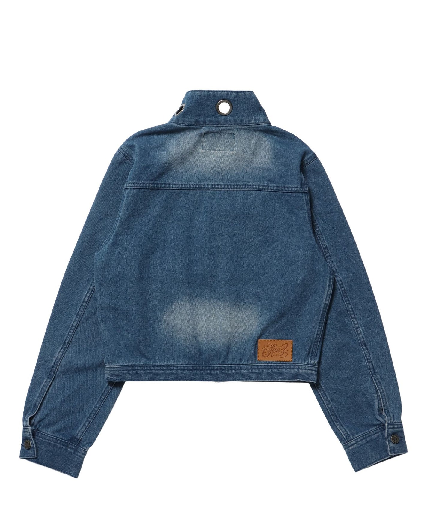 ※WEB限定 / ロールアップスタッズデニム / sqnz star roll-up denim ブルー
