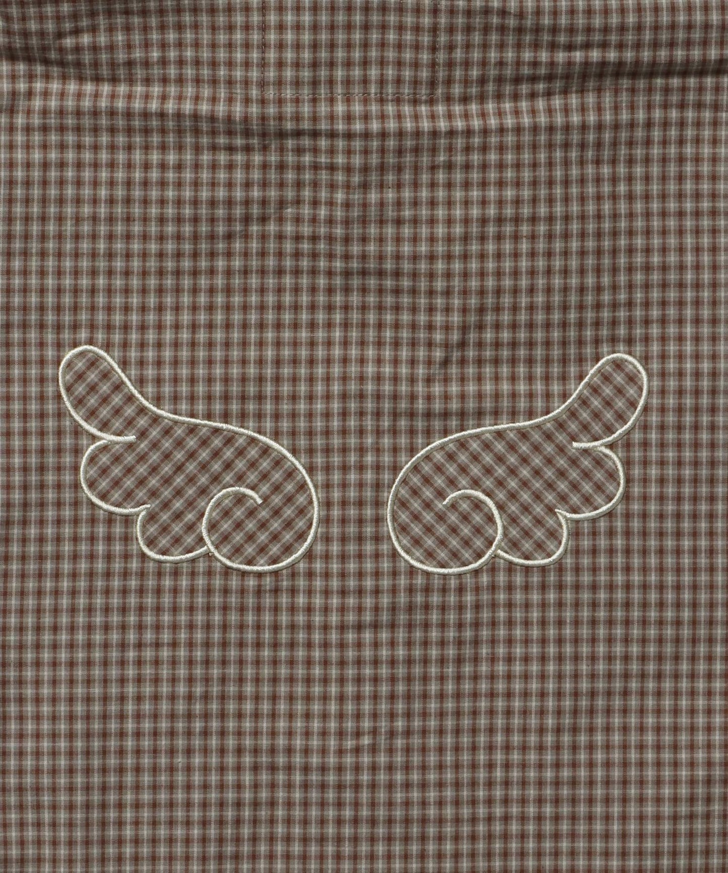 sqnz angel hooded l/s shirts  / 長袖シャツ パーカー チェック フーディ ワンポイント シンプル  グリーン