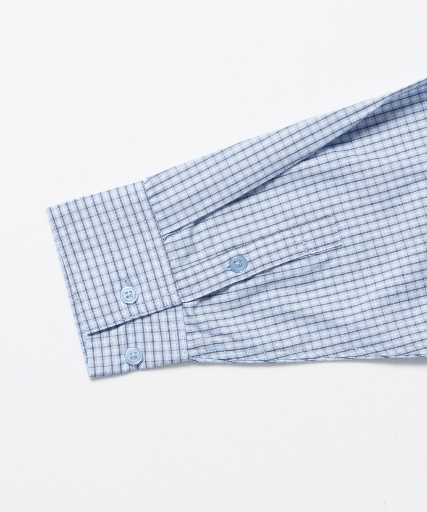 sqnz angel hooded l/s shirts  / 長袖シャツ パーカー チェック フーディ ワンポイント シンプル ライトブルー