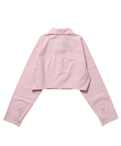 WEB限定 / レディースクロップドシャツ / sqnz cropped shirts ピンク