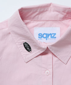 WEB限定 / レディースクロップドシャツ / sqnz cropped shirts ピンク WEB限定 / レディースクロップドシャツ / sqnz cropped shirts ピンク