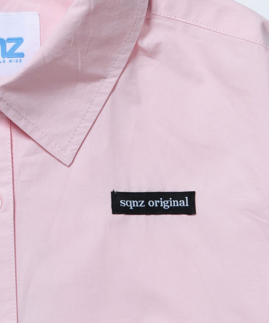 WEB限定 / レディースクロップドシャツ / sqnz cropped shirts ピンク